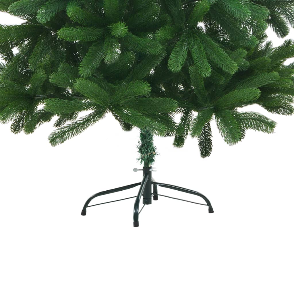 vidaXL Arbre de Noël artificiel pré-éclairé et boules 210 cm vert