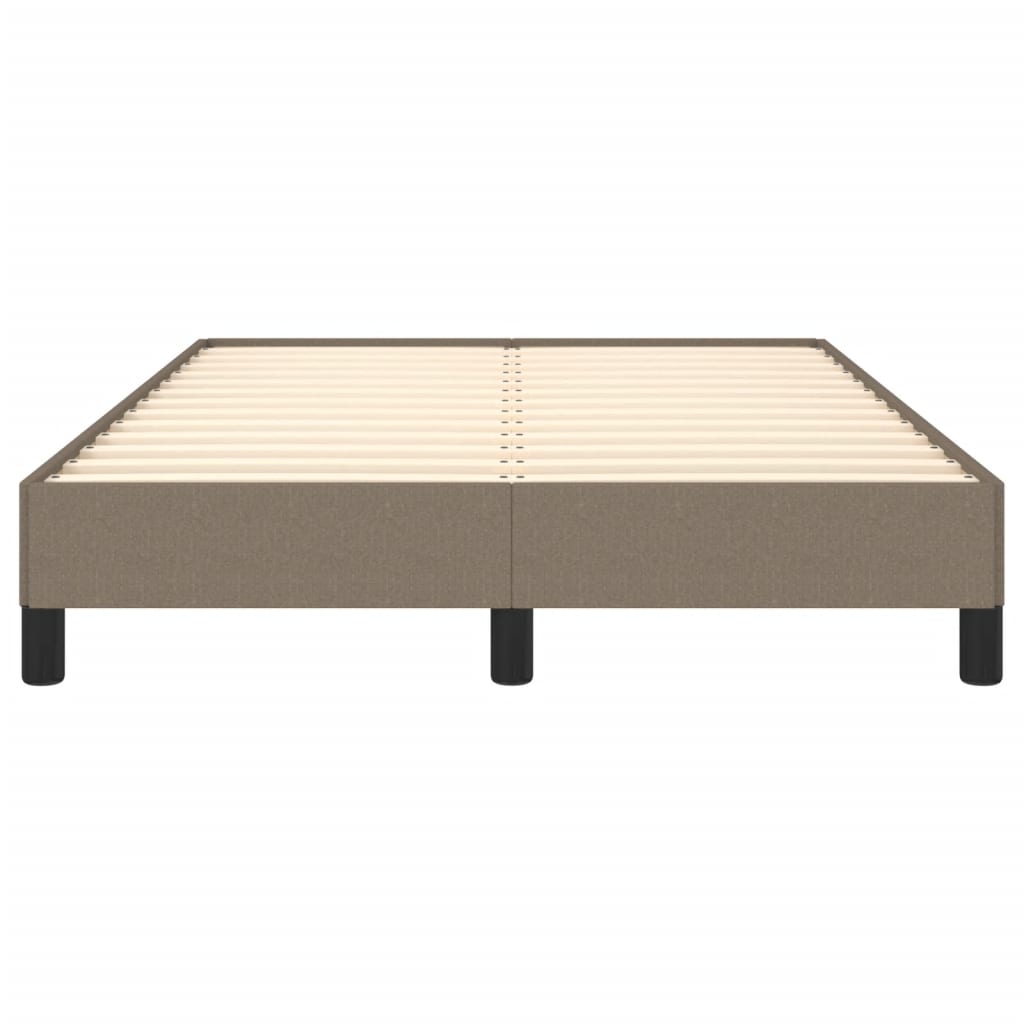 vidaXL Cadre de lit sans matelas taupe 120x200 cm tissu