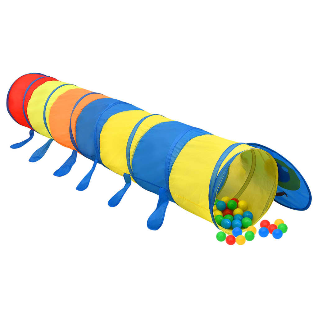 vidaXL Tunnel de jeu pour enfants Multicolore 245 cm Polyester