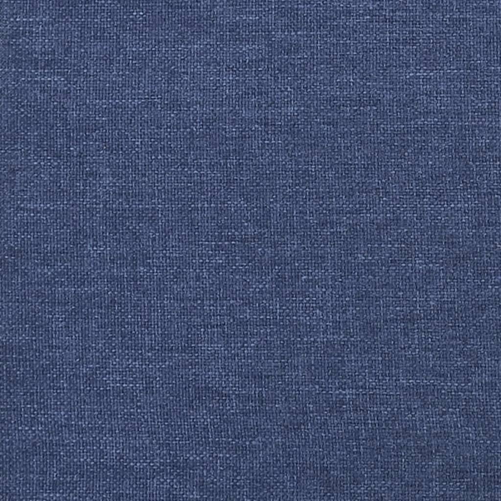 vidaXL Cadre de lit Bleu 120 x 200 cm Tissu