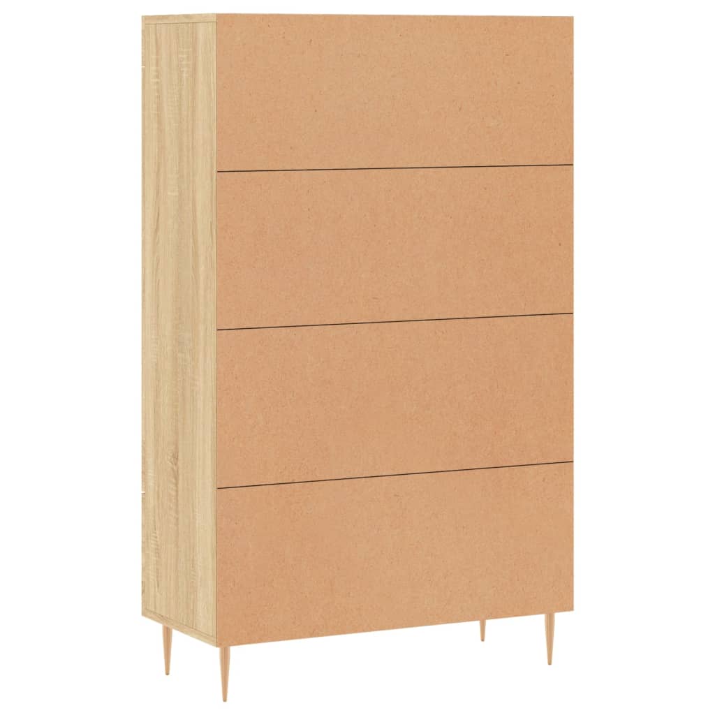 vidaXL Buffet haut chêne sonoma 69,5x31x115 cm bois d'ingénierie