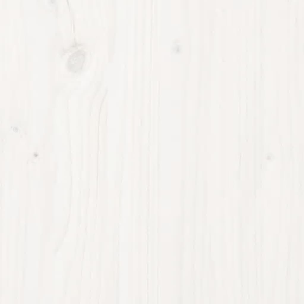 vidaXL Lit de palette blanc 120x200 cm bois de pin massif