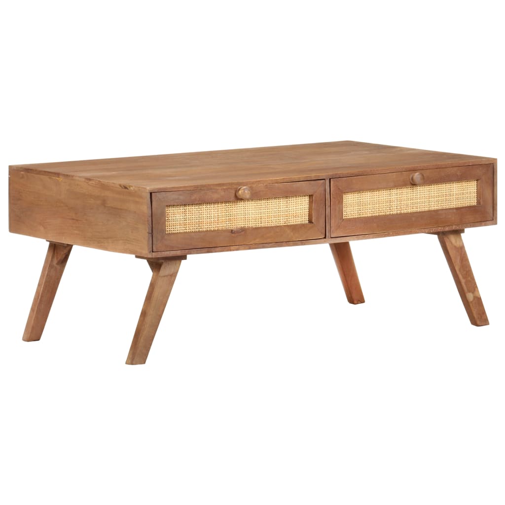 vidaXL Table basse 100x60x40 cm Bois de manguier massif