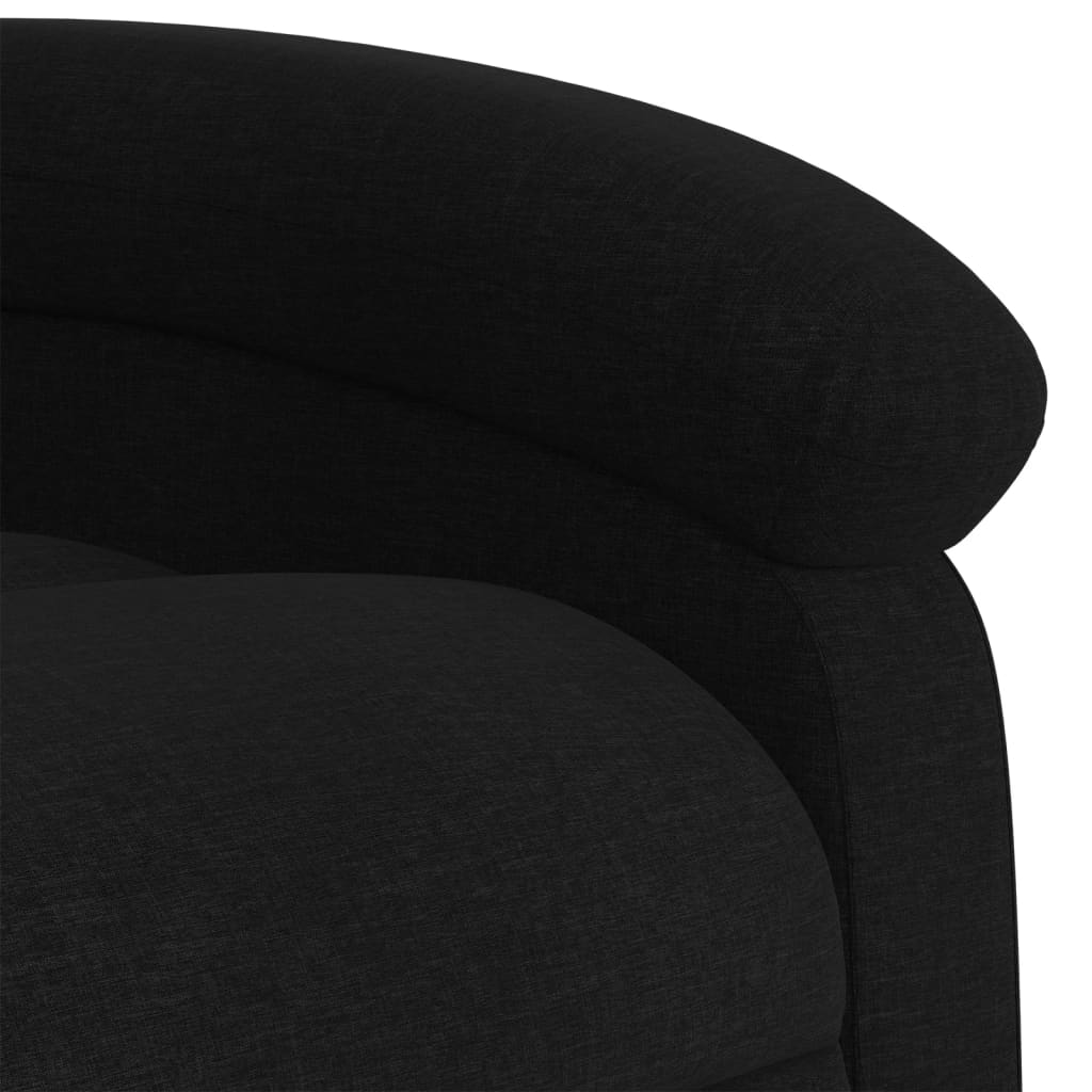 vidaXL Fauteuil inclinable électrique noir tissu