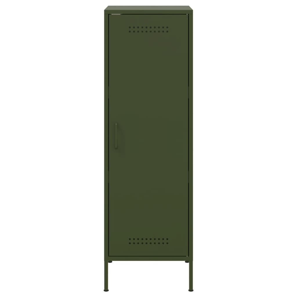 vidaXL Buffet vert olive 36x39x113 cm acier