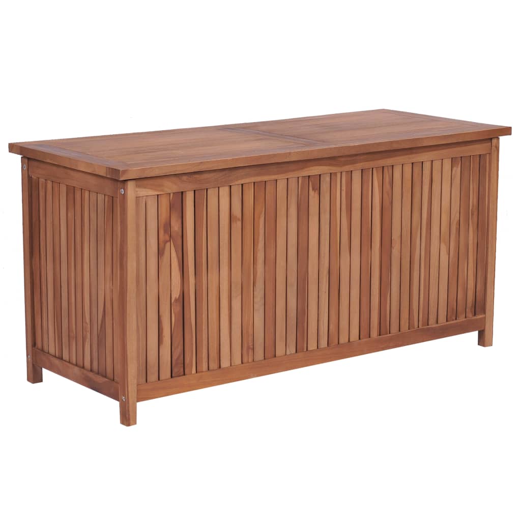 vidaXL Boîte de rangement de jardin 120x50x58 cm bois de teck solide