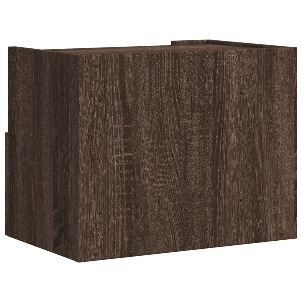 vidaXL Tables de chevet murales 2 pcs chêne marron 45x30x35 cm