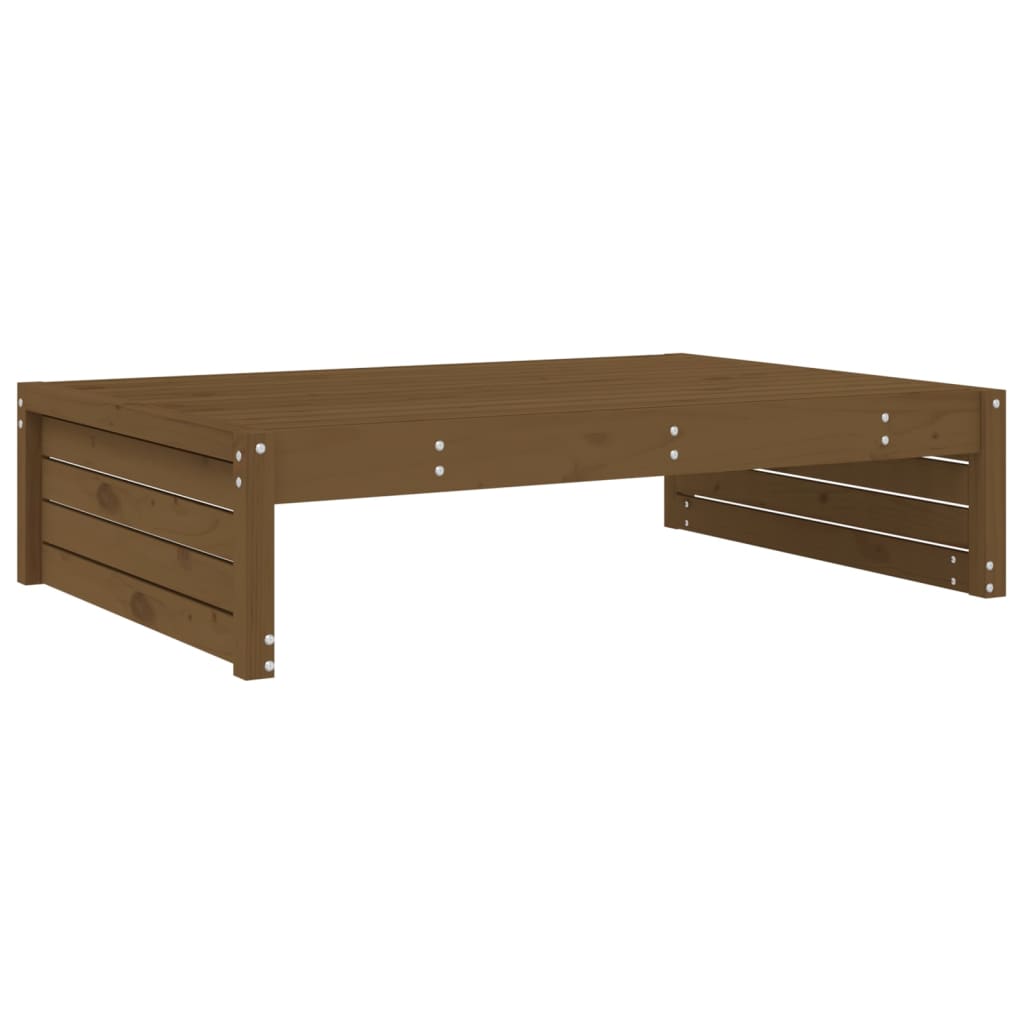 vidaXL Repose-pied de jardin 120x80 cm marron miel bois de pin massif