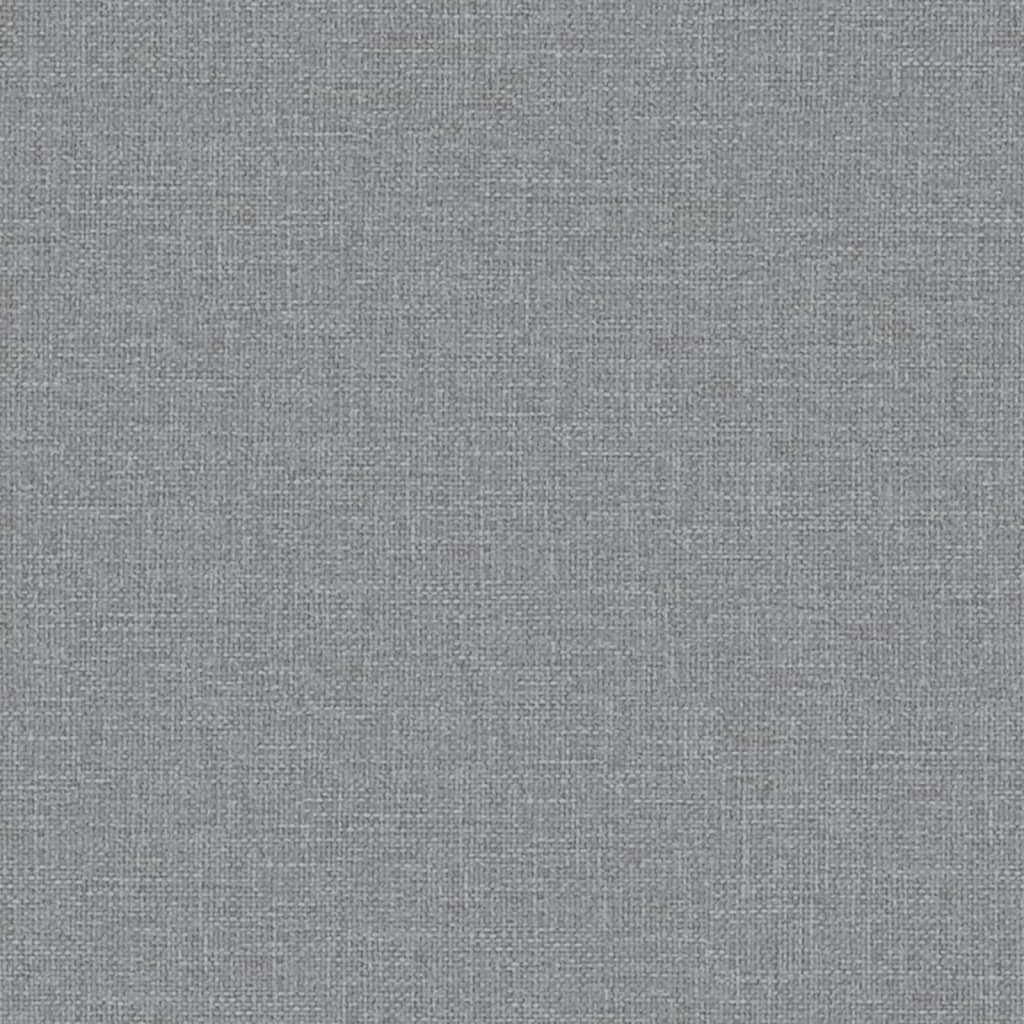 vidaXL Canapé-lit en forme de L gris clair 255x140x70 cm tissu