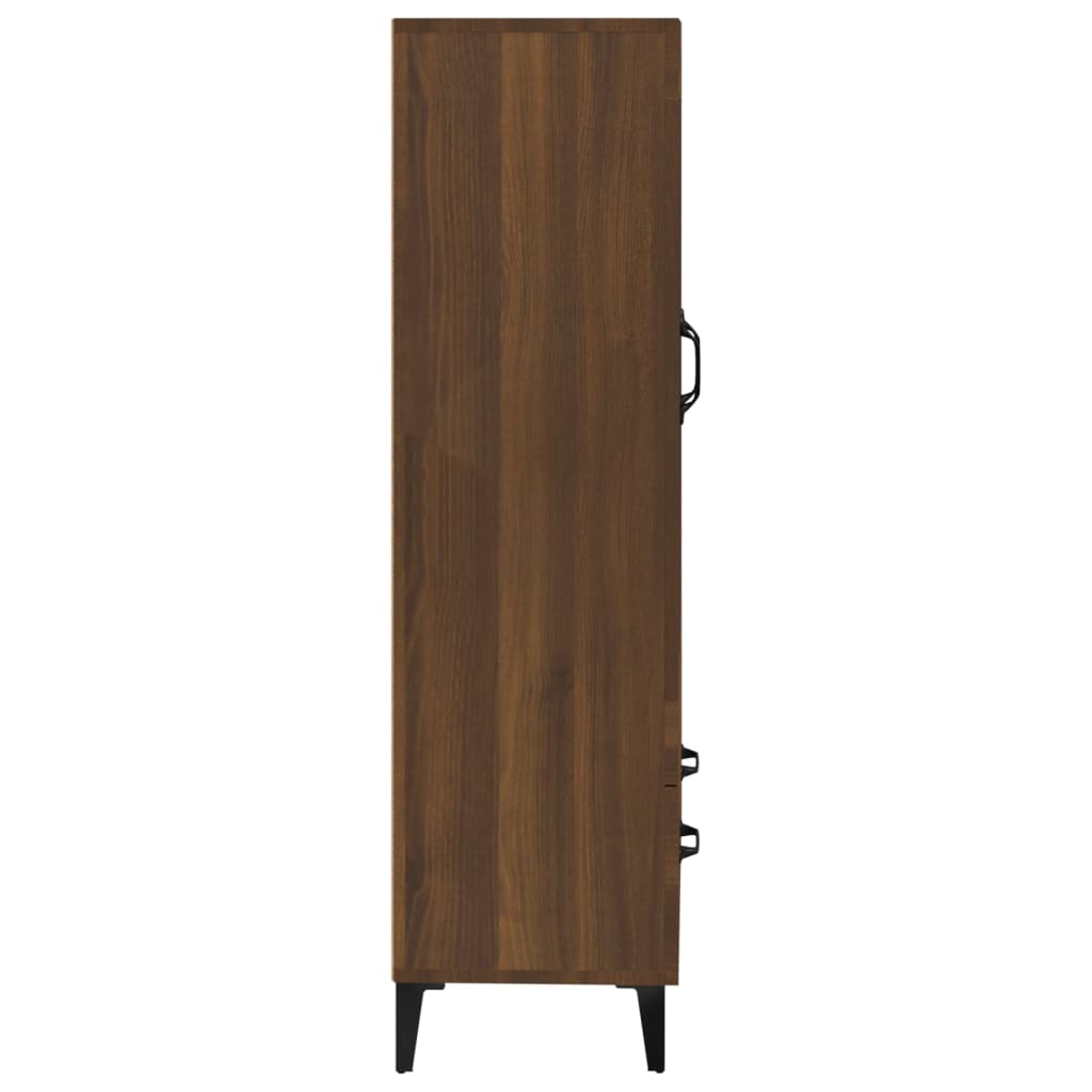 vidaXL Buffet Chêne marron 70x31x115 cm Bois d'ingénierie