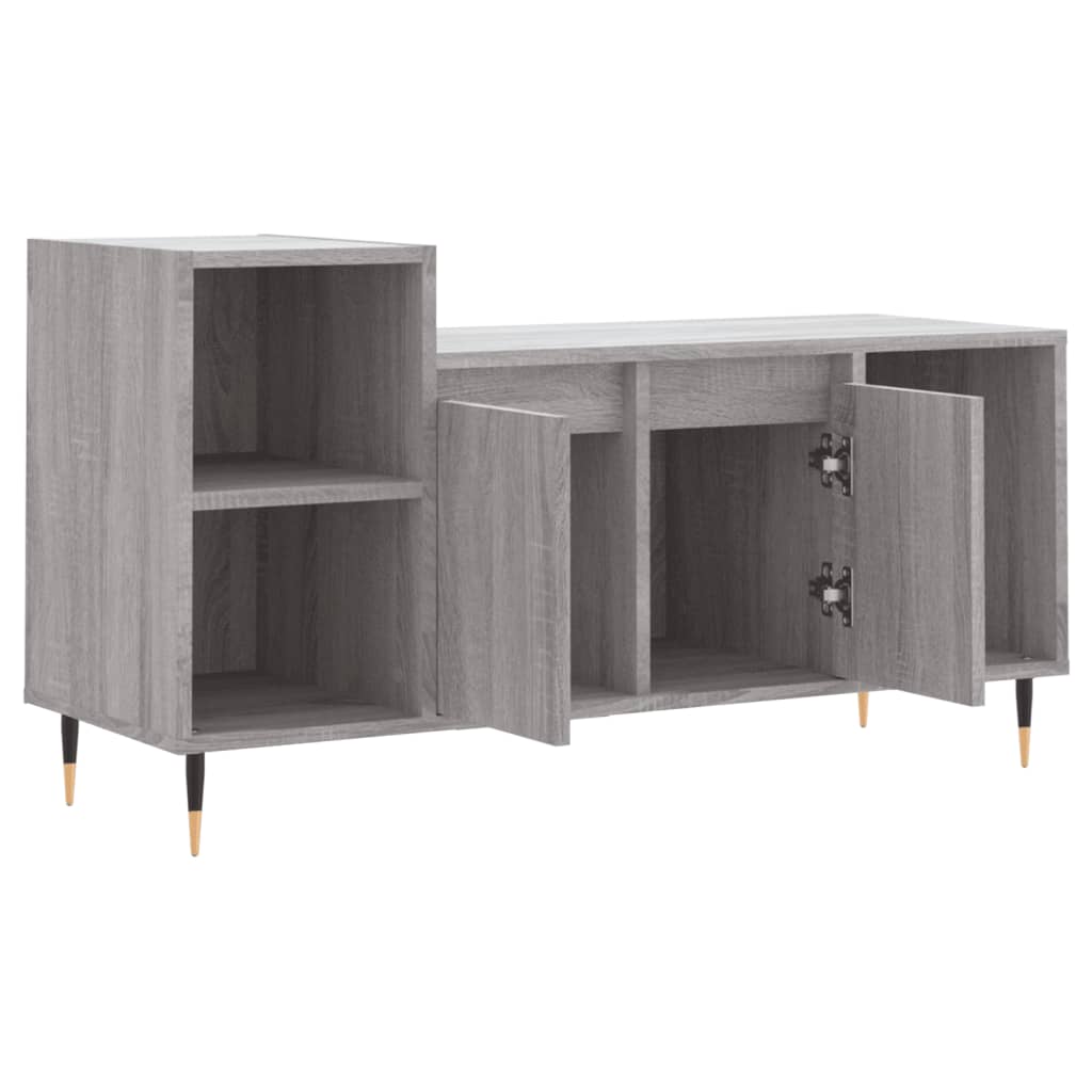 vidaXL Meuble TV Sonoma gris 100x35x55 cm Bois d'ingénierie