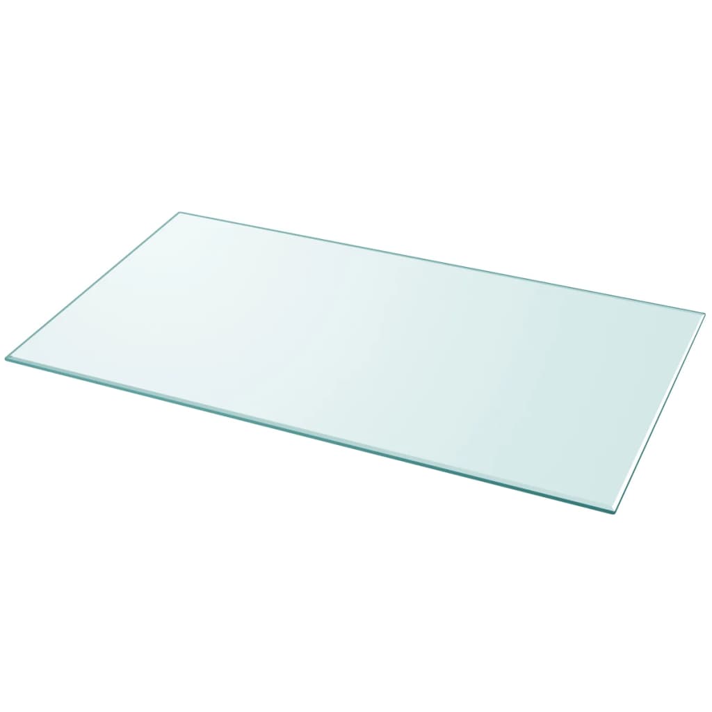 vidaXL Dessus de table rectangulaire en verre trempé 1200 x 650 mm