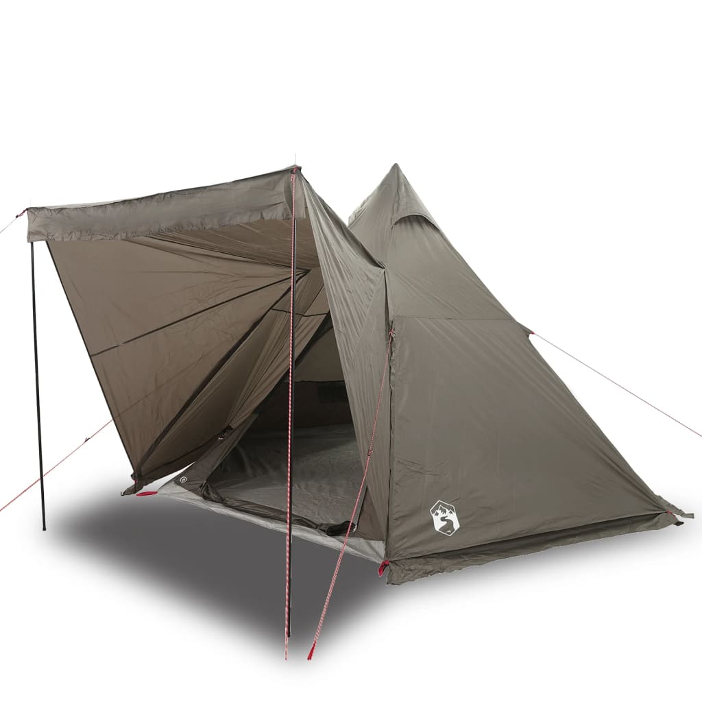 vidaXL Tente familiale tipi 6 personnes marron imperméable