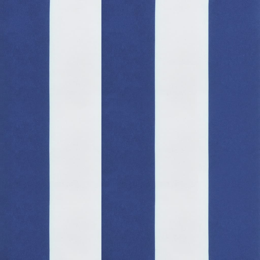 vidaXL Coussin rond rayure bleue/blanche Ø 100 x11 cm tissu oxford