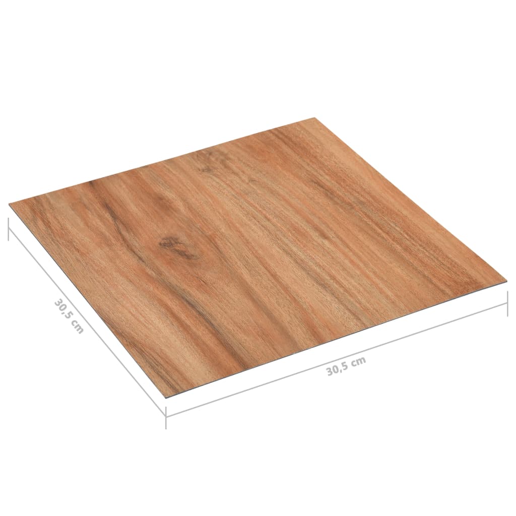vidaXL Dalles de plancher autoadhésives 5,11 m² PVC bois clair