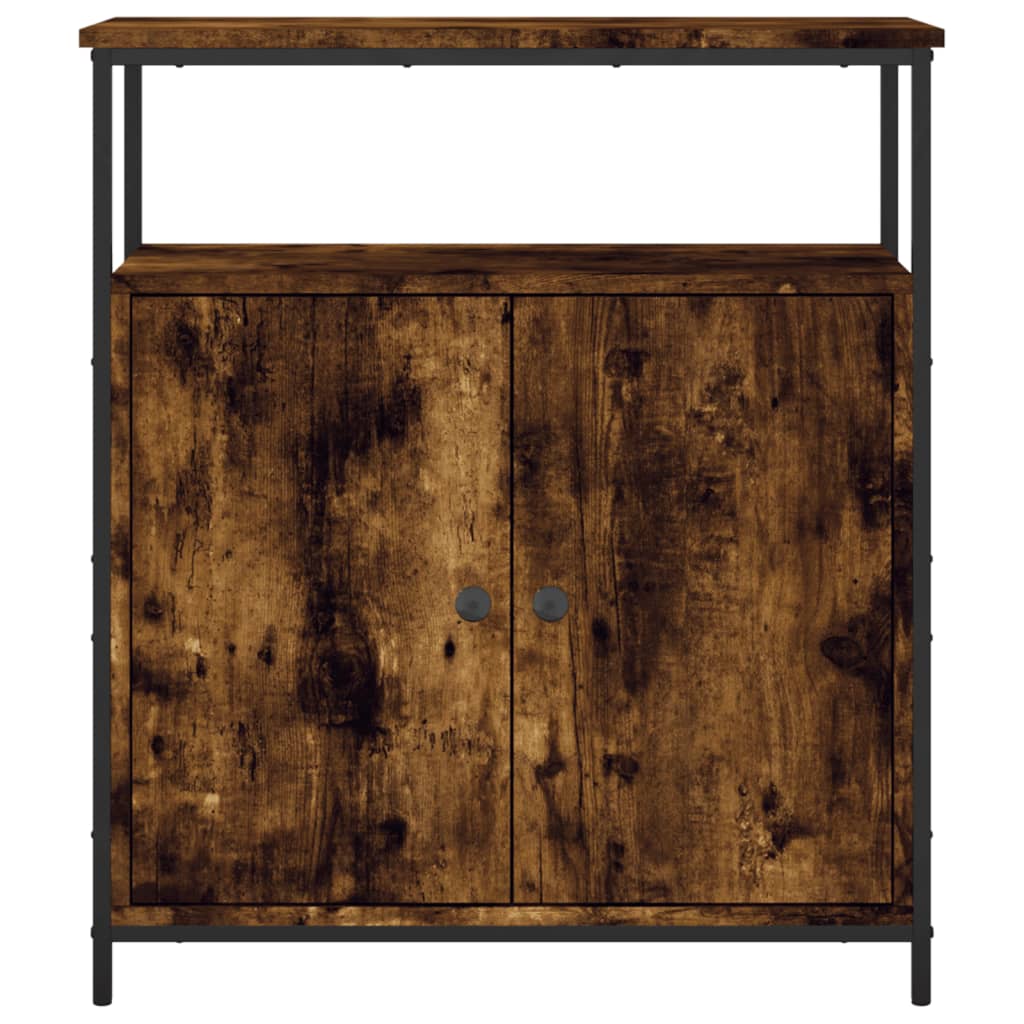 vidaXL Buffet chêne fumé 70x30x80 cm bois d'ingénierie