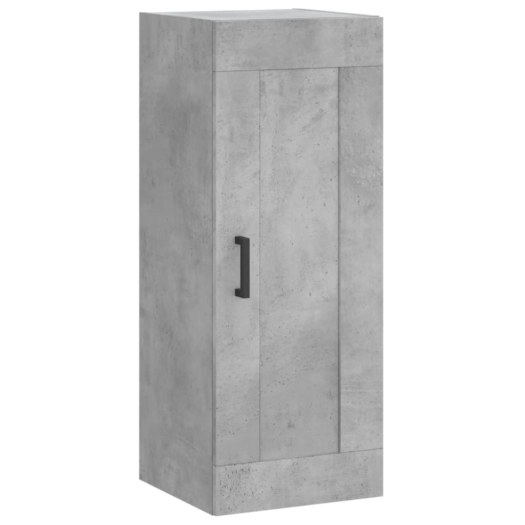 vidaXL Armoire murale gris béton 34,5x34x90 cm bois d'ingénierie