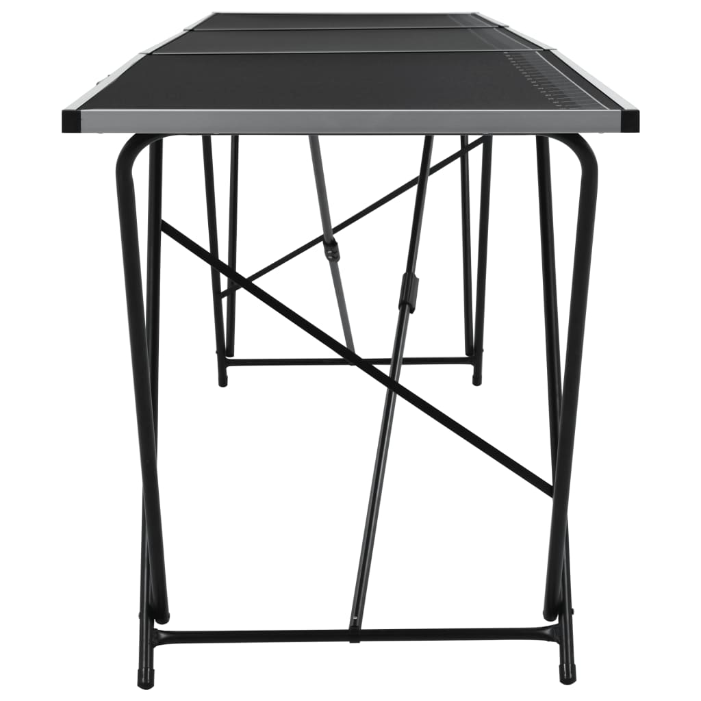 vidaXL Table à coller pliable MDF et aluminium 300 x 60 x 78 cm
