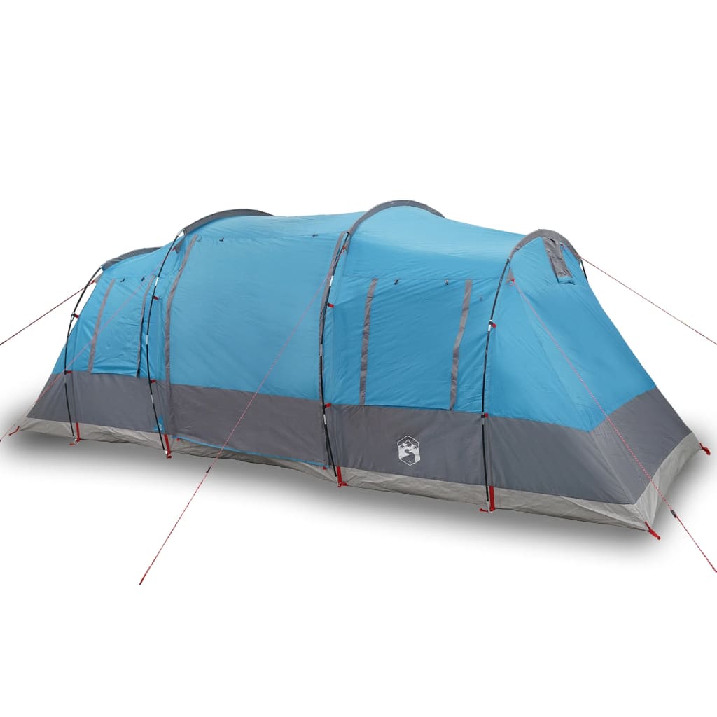 vidaXL Tente familiale tunnel 6 personnes bleu imperméable