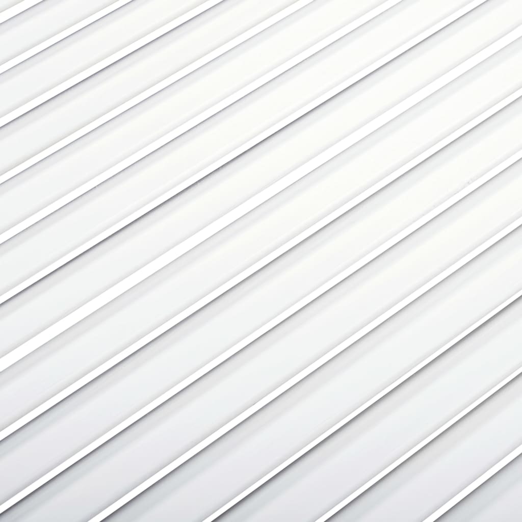 vidaXL Portes d'armoire à persiennes 2pcs blanc 99,3x59,4cm pin massif