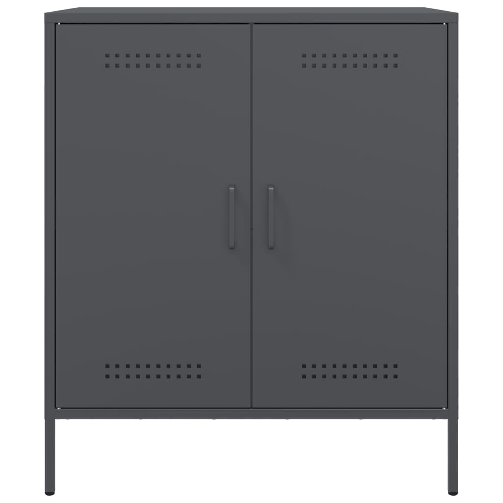 vidaXL Buffet anthracite 68x39x79 cm acier