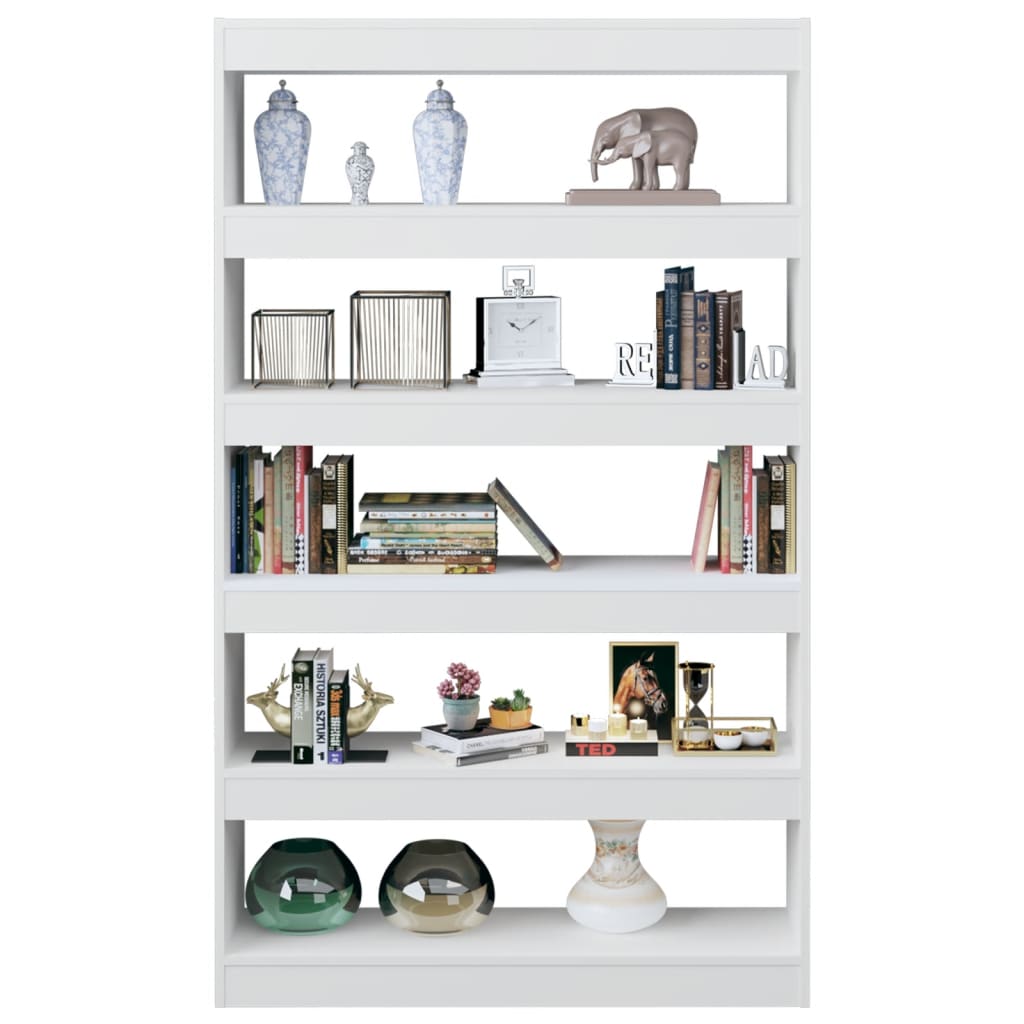 vidaXL Bibliothèque/Séparateur de pièce Blanc 100x30x166 cm