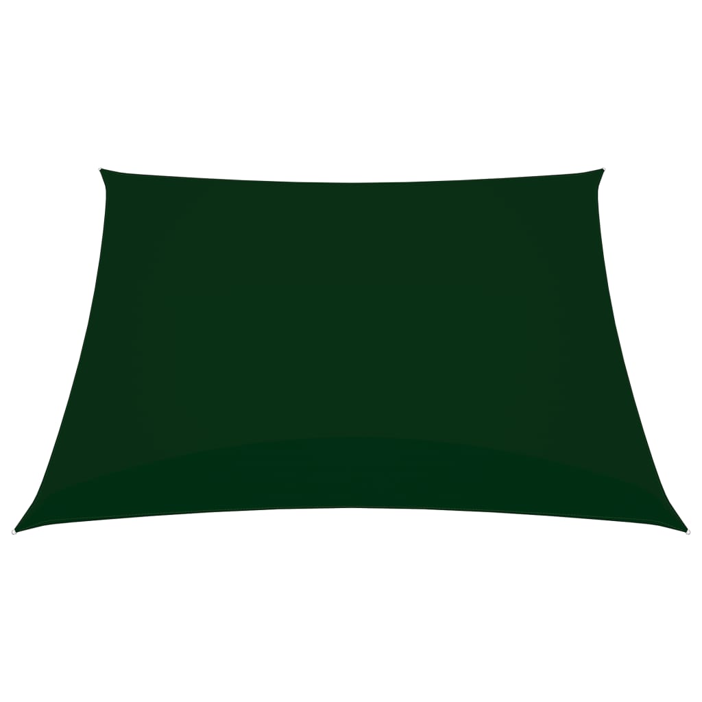 vidaXL Voile de parasol tissu oxford carré 2,5x2,5 m vert foncé