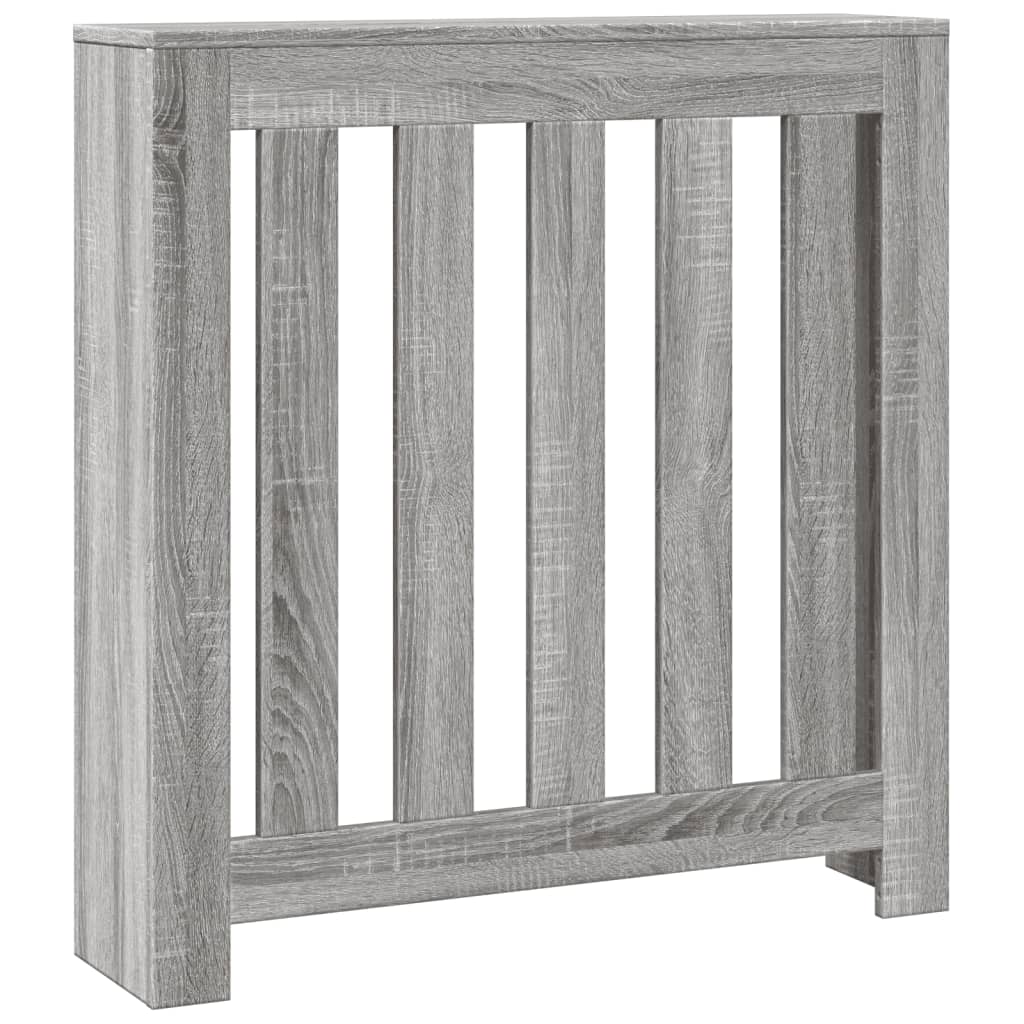 vidaXL Cache-radiateur sonoma gris 78x20x82 cm bois d'ingénierie