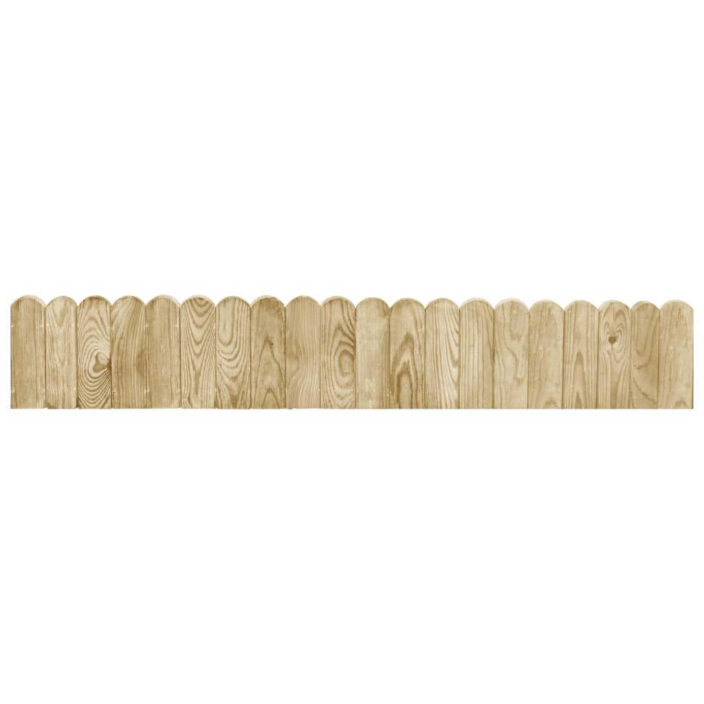 vidaXL Rouleaux de bordure 3 pcs 120 cm bois de pin imprégné