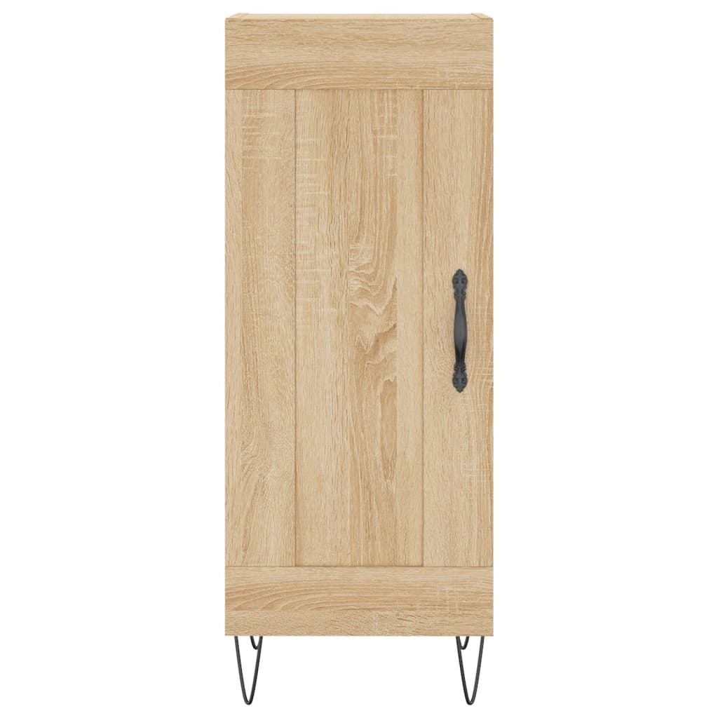 vidaXL Buffet haut Chêne sonoma 34,5x34x180 cm Bois d'ingénierie