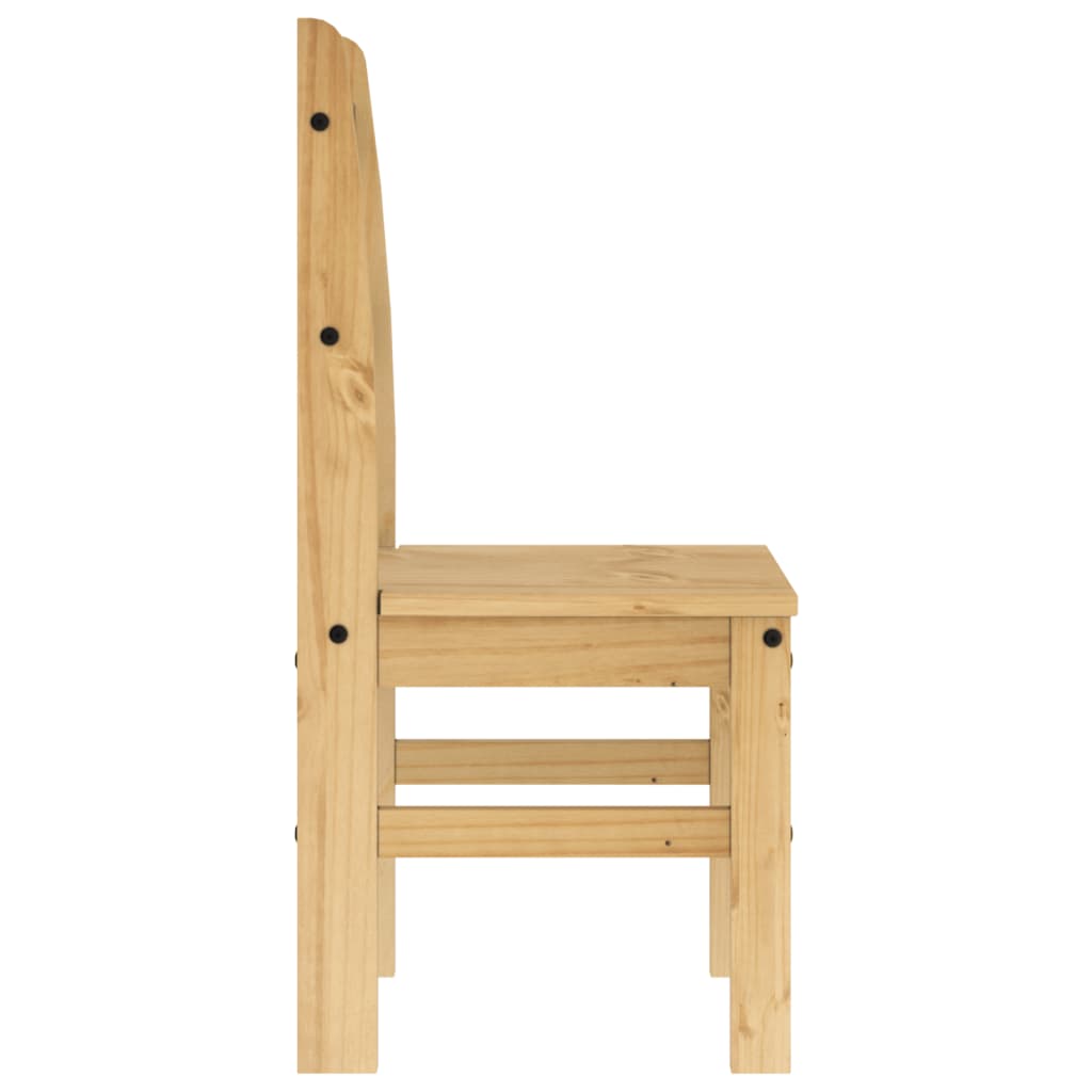 vidaXL Chaises à manger lot de 2 40x46x99 cm bois massif de pin