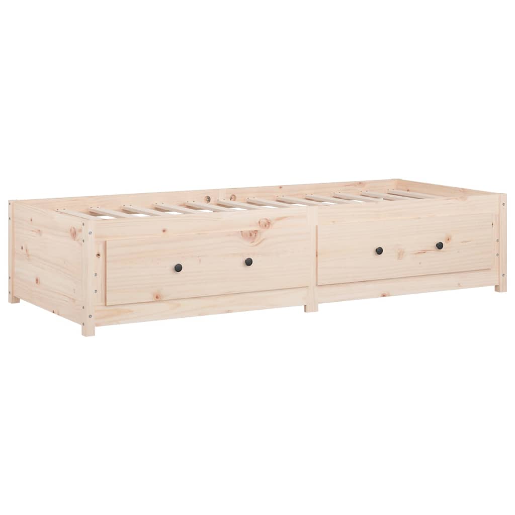 vidaXL Lit de jour 90x190 cm Simple Bois de pin massif