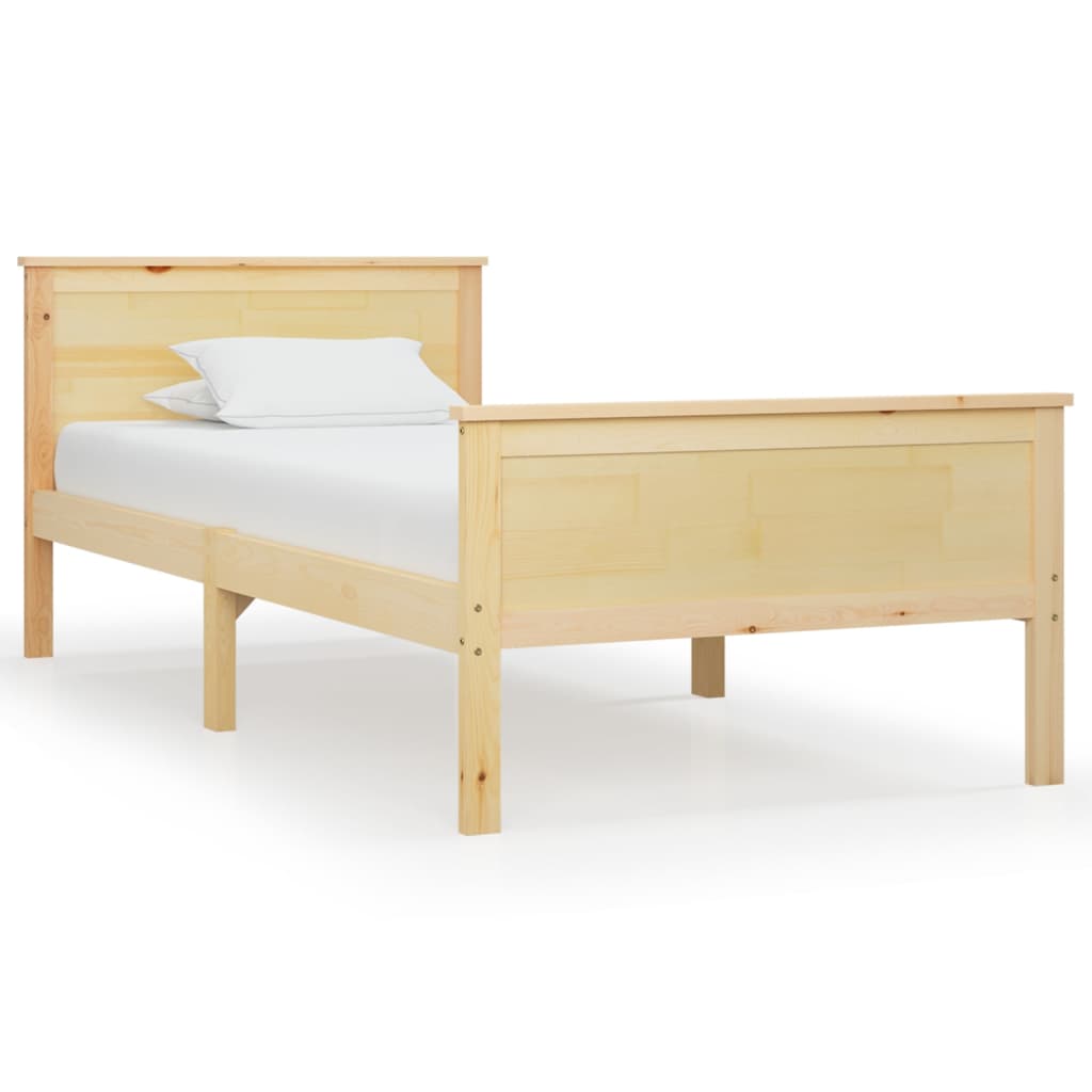 vidaXL Cadre de lit sans matelas bois massif de pin 100x200 cm