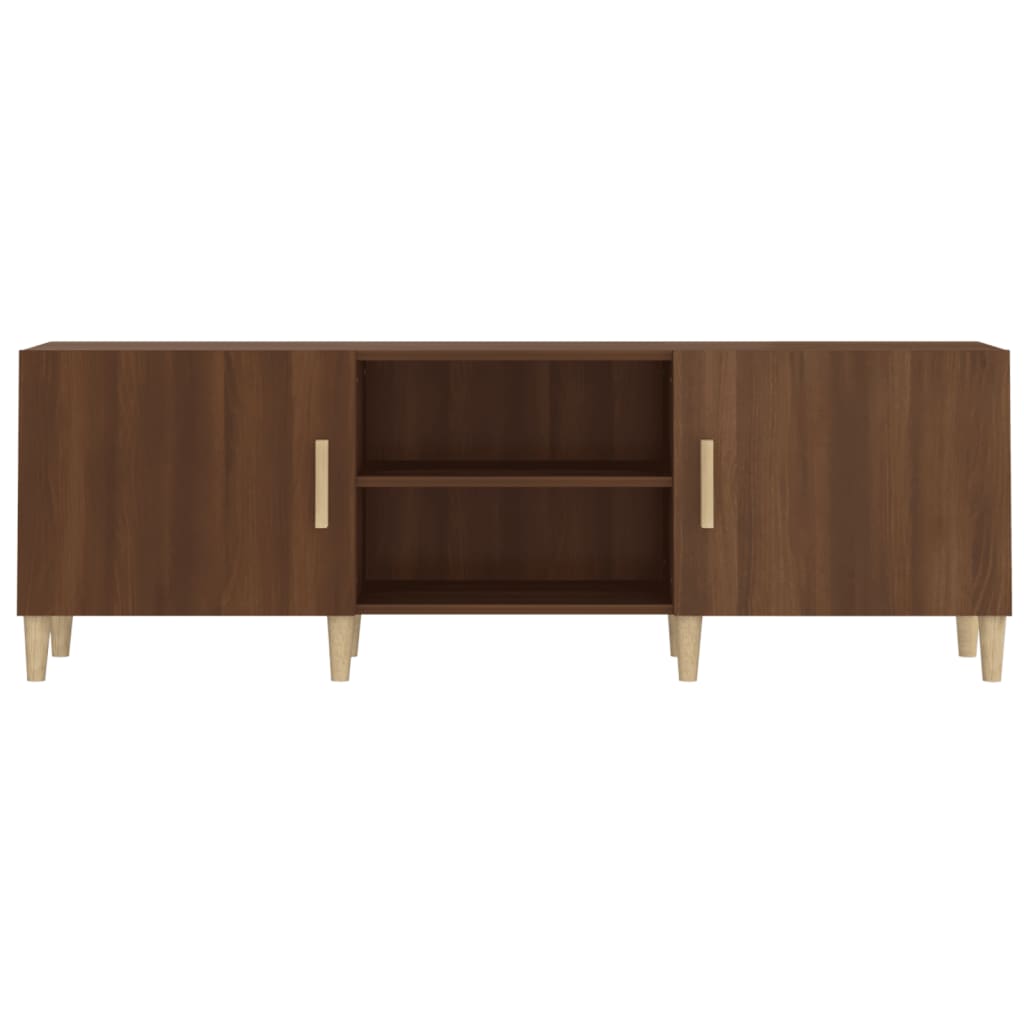 vidaXL Meuble TV Chêne marron 150x30x50 cm Bois d'ingénierie