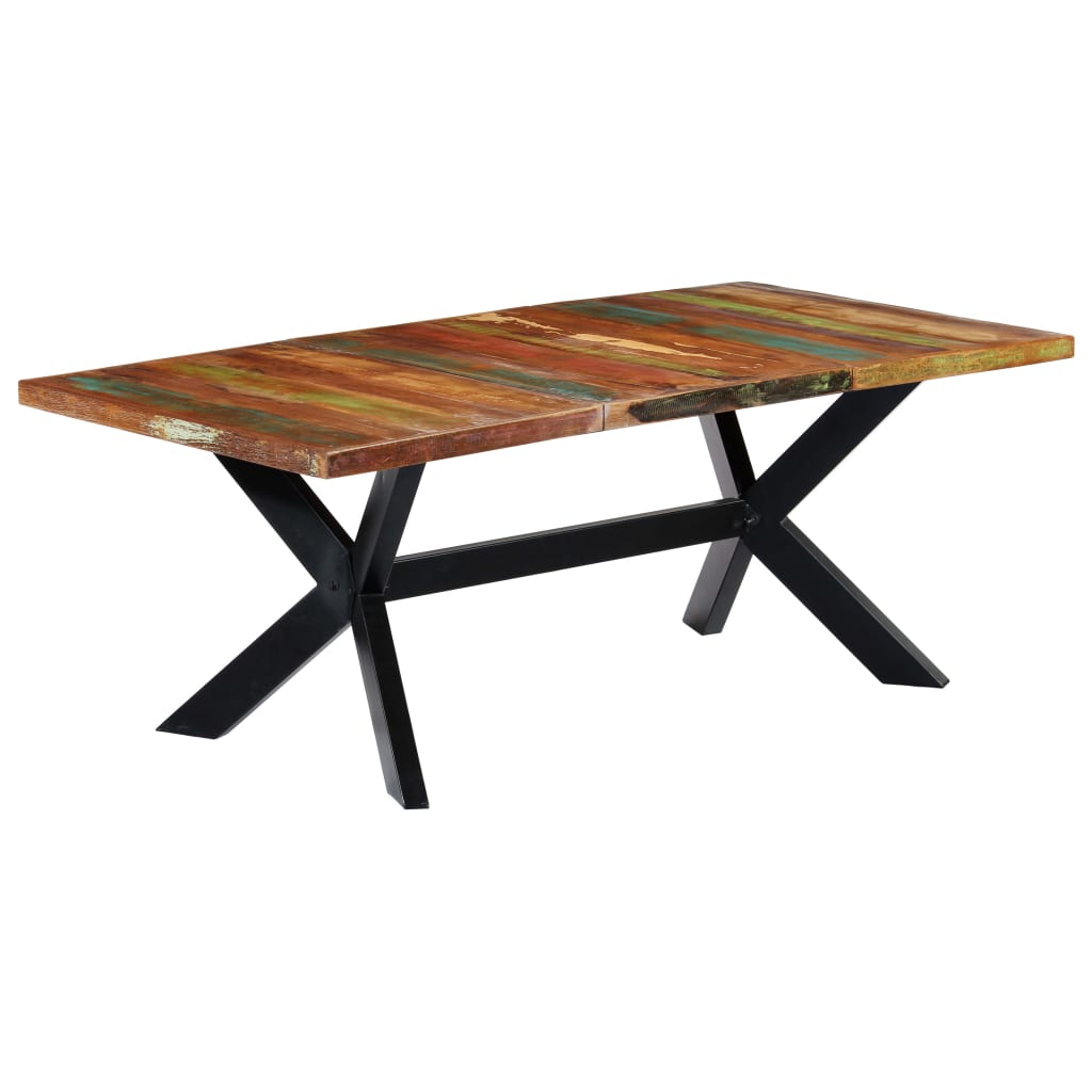 vidaXL Table à manger 200x100x75 cm Bois de récupération solide