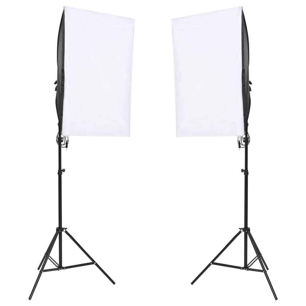 vidaXL Kit de studio photo avec éclairage écran de fond et réflecteur