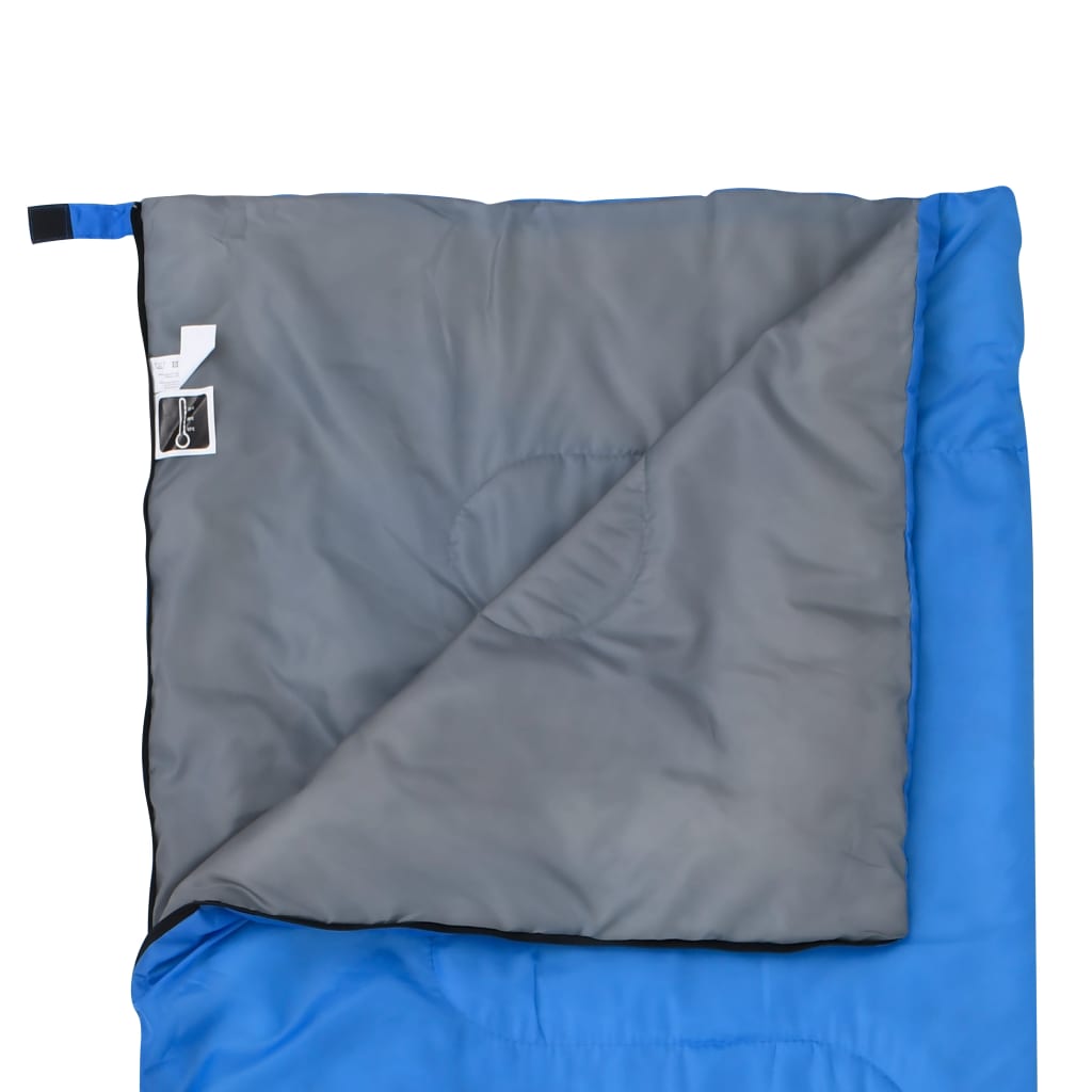 vidaXL Sac de couchage léger enveloppe pour enfants Bleu 670 g 15°C
