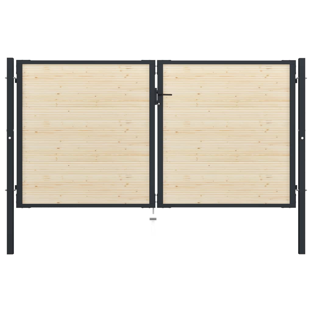 vidaXL Lattes de clôture 40 pcs 134 cm bois massif d'épicéa