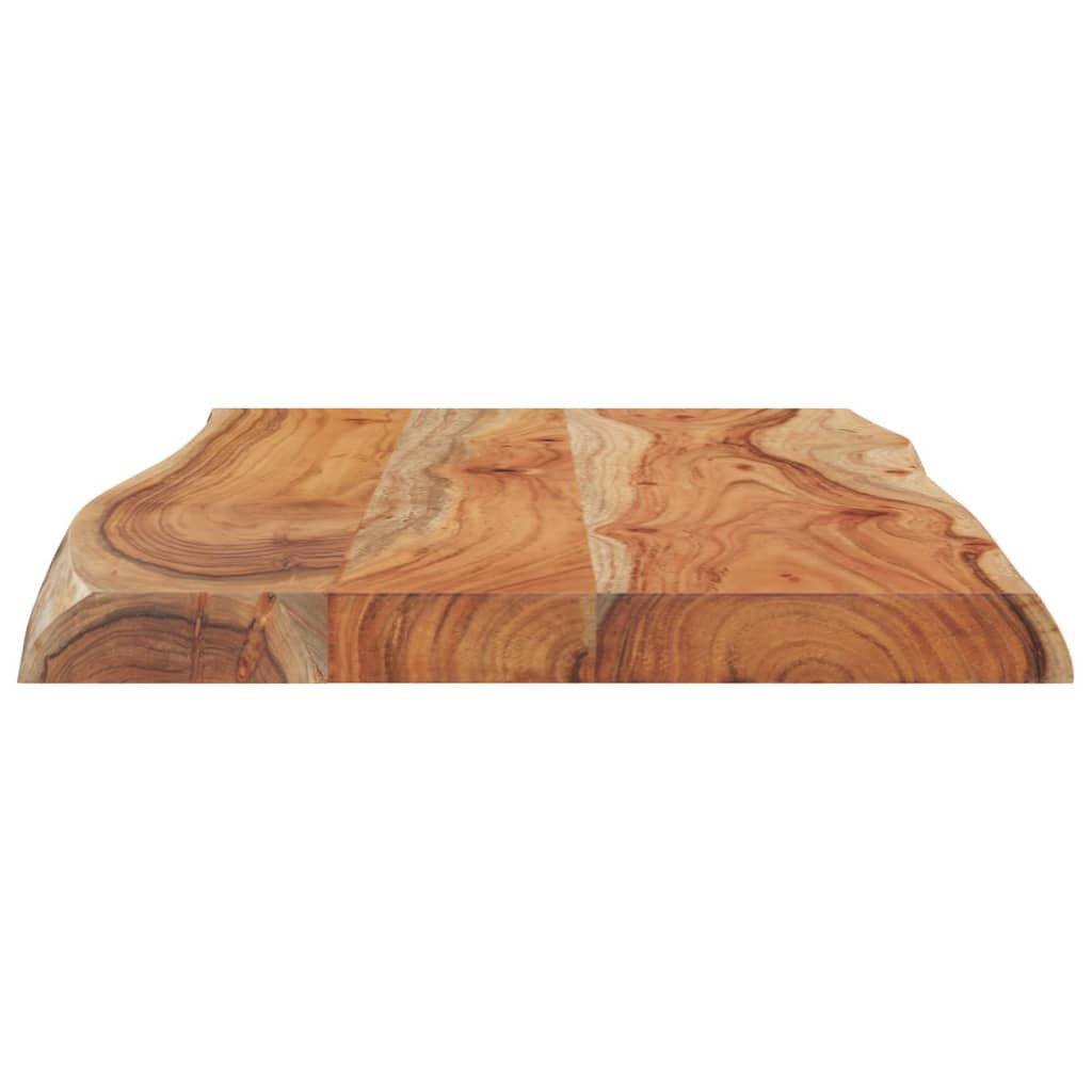 vidaXL Table d'appoint 70x40x2,5cm bois massif acacia bordure assortie