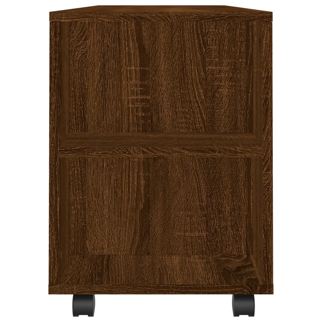 vidaXL Meuble TV chêne marron 102x34,5x43 cm bois d'ingénierie