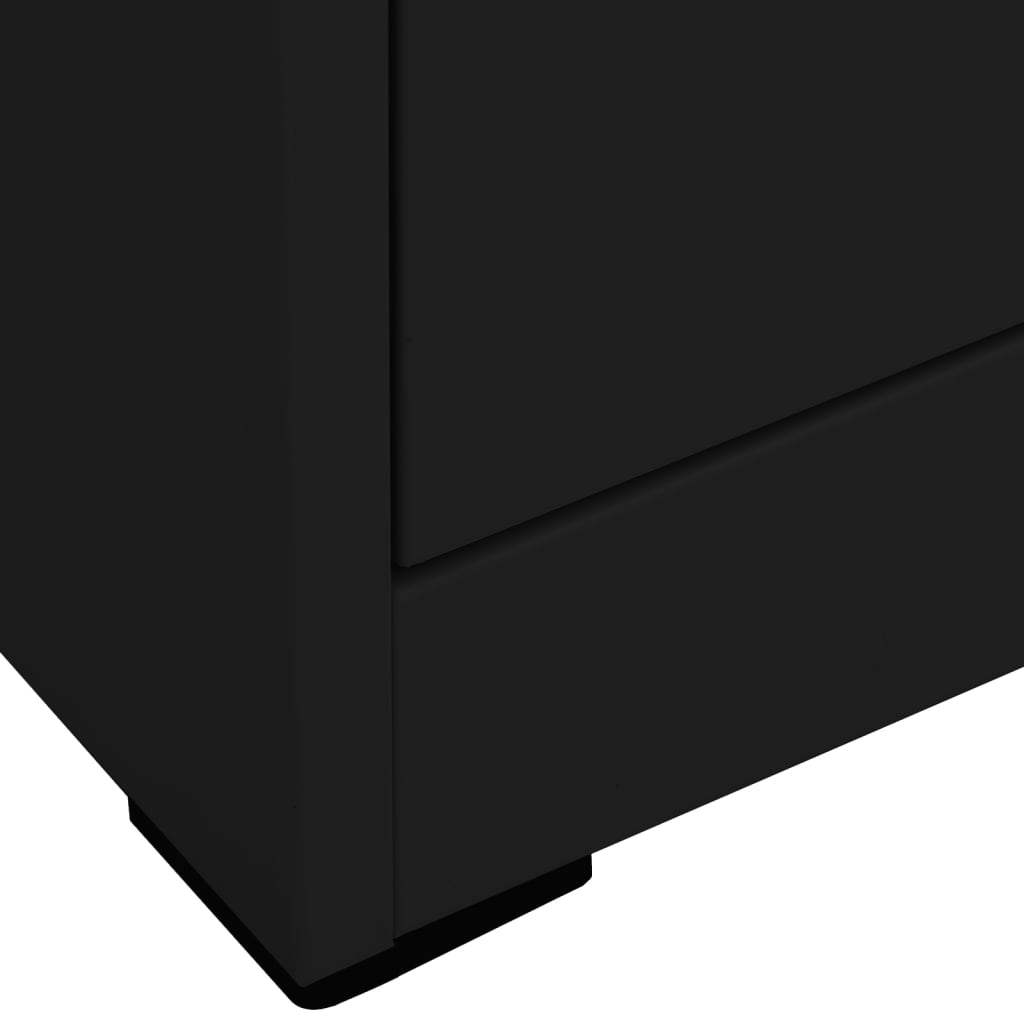 vidaXL Classeur Noir 46x62x102,5 cm Acier