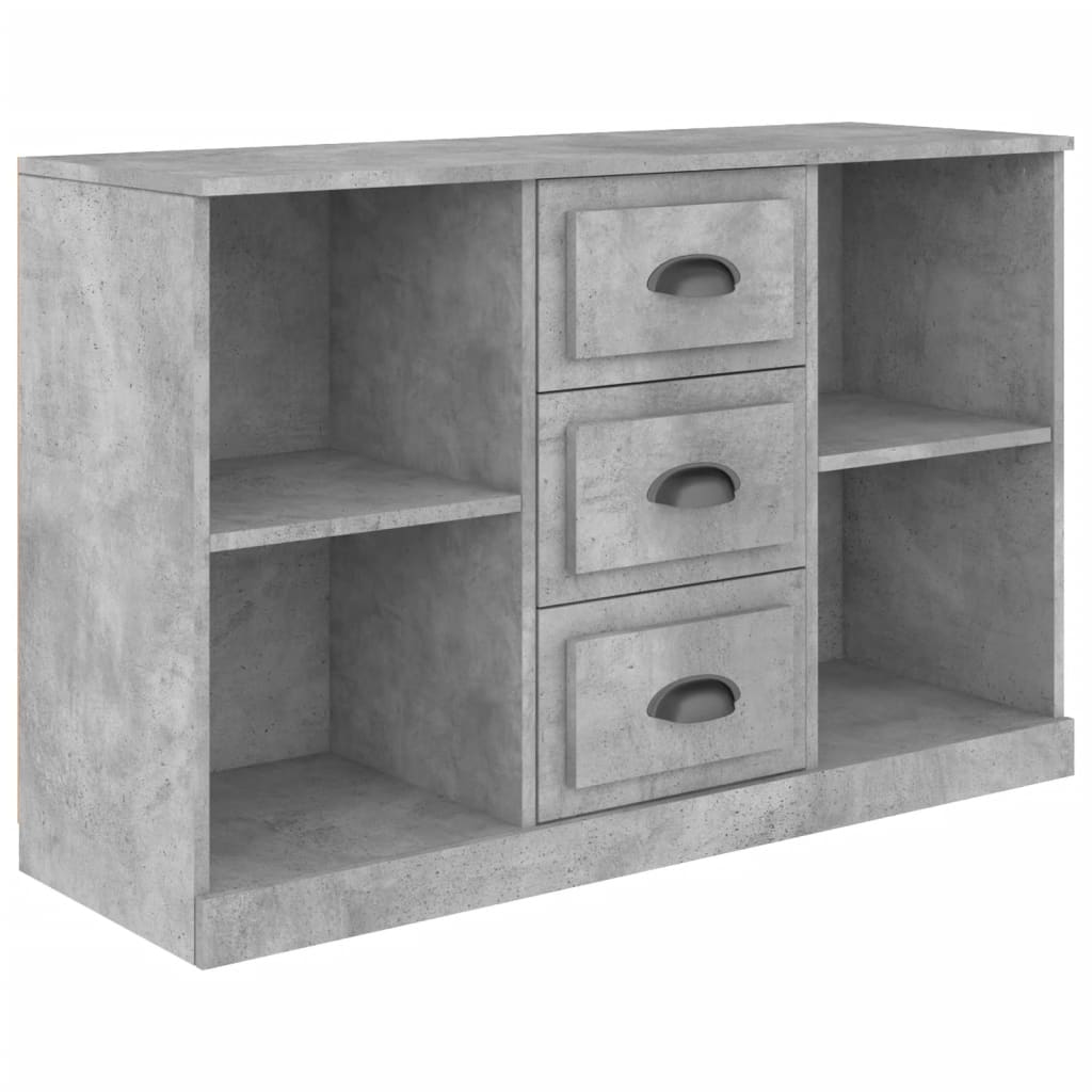 vidaXL Buffet gris béton 104,5x35,5x67,5 cm bois d'ingénierie