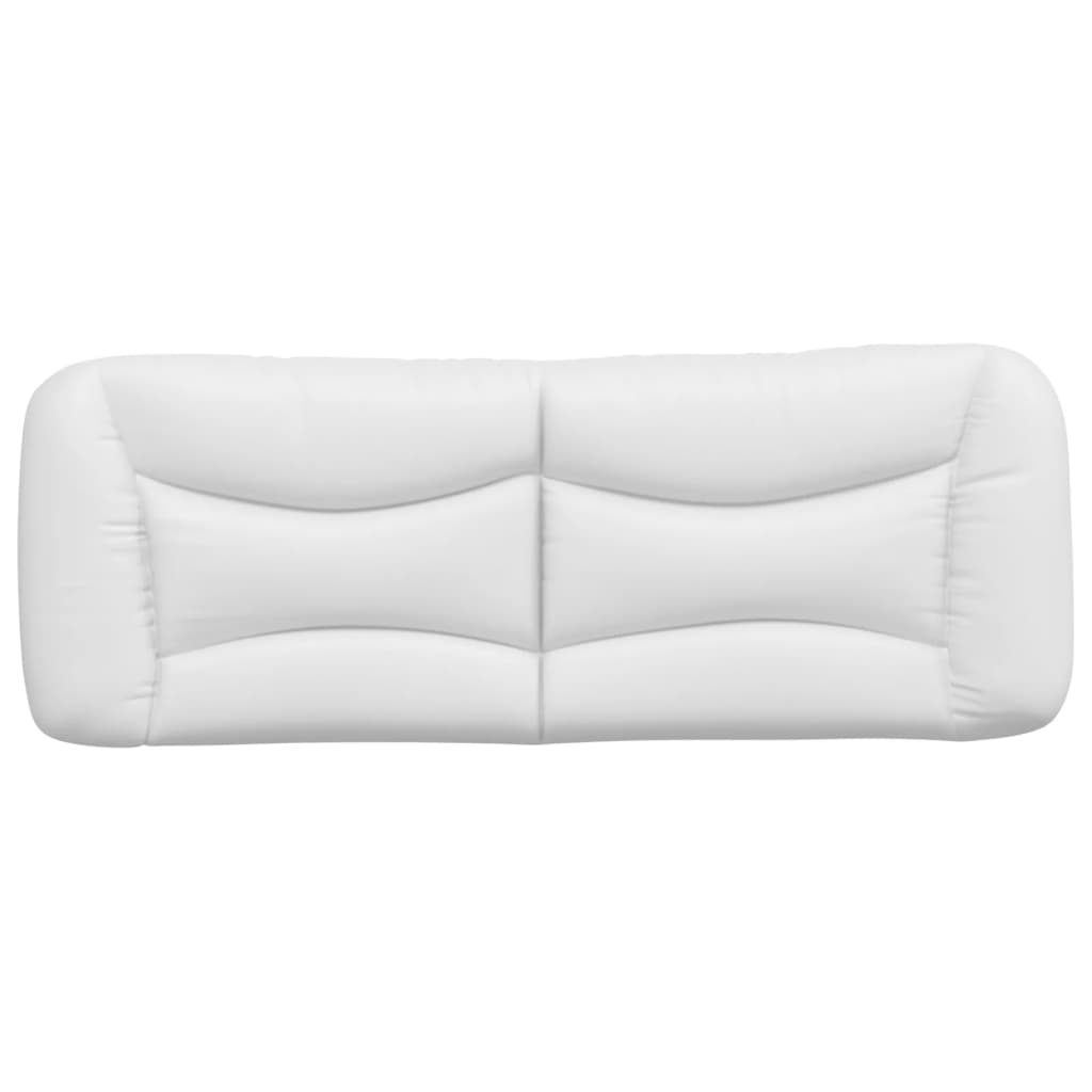 vidaXL Coussin de tête de lit blanc 120 cm similicuir