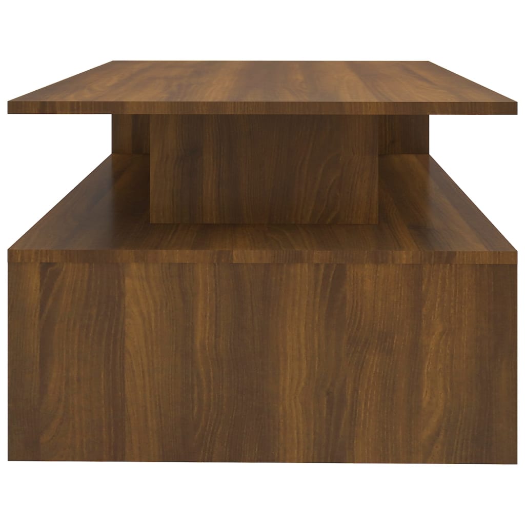 vidaXL Table basse Chêne marron 90x60x42,5 cm Bois d'ingénierie