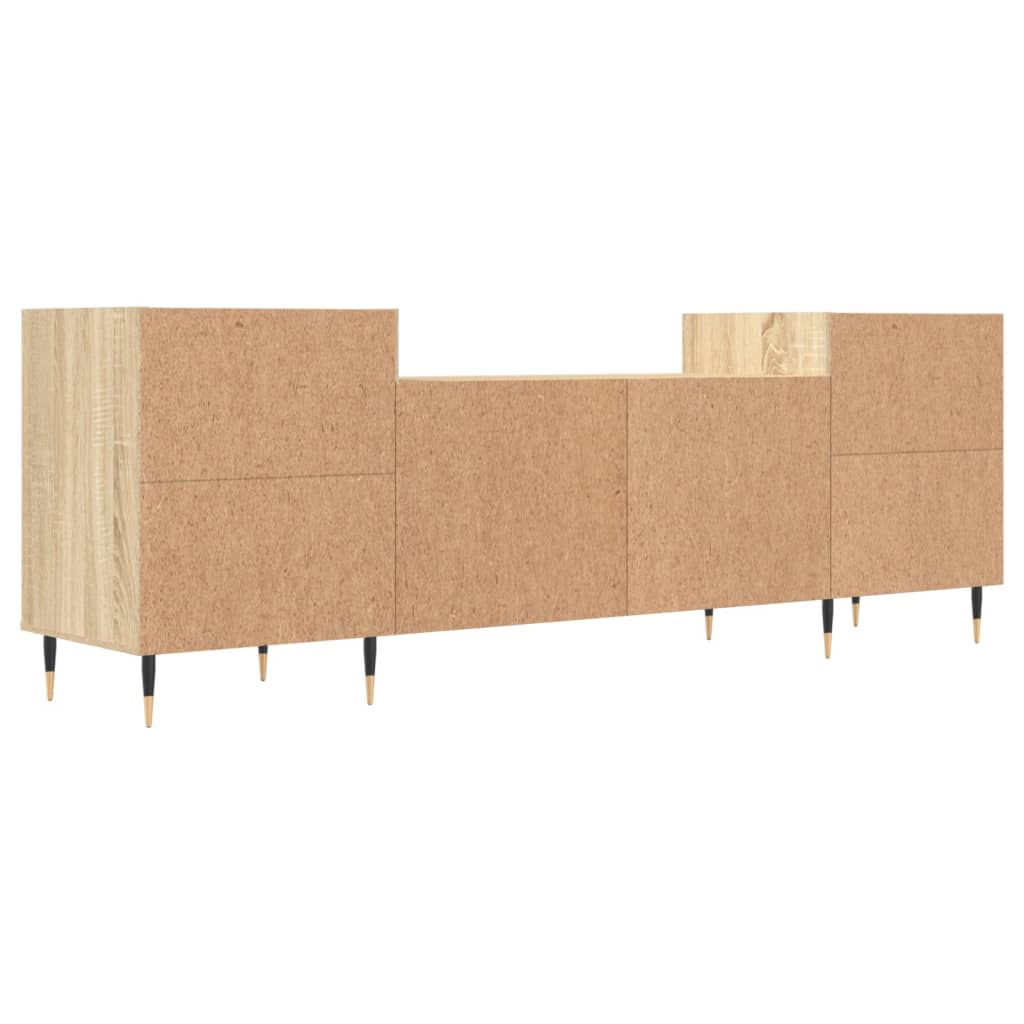 vidaXL Meuble TV Chêne sonoma 160x35x55 cm Bois d'ingénierie