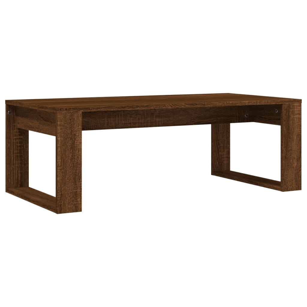 vidaXL Table basse chêne marron 102x50x35 cm bois d'ingénierie