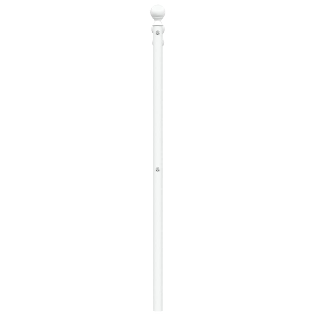 vidaXL Tête de lit métal blanc 160 cm