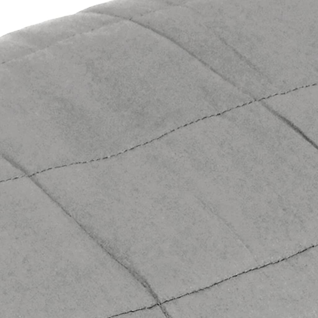 vidaXL Couverture lestée Gris 120x180 cm 9 kg Tissu
