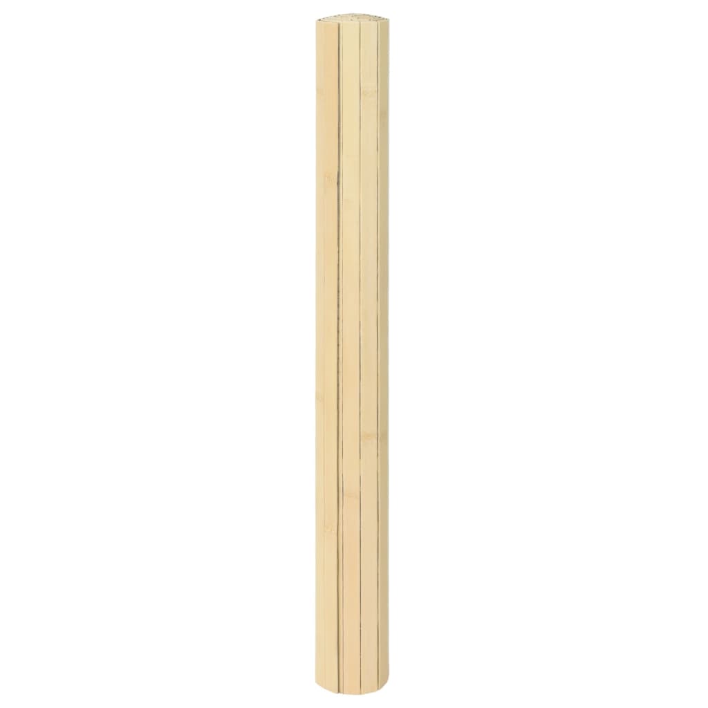 vidaXL Tapis rectangulaire naturel clair 60x200 cm bambou