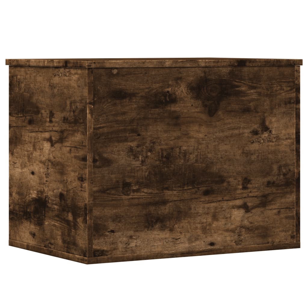 vidaXL Boîte de rangement chêne fumé 60x42x46 cm bois d'ingénierie